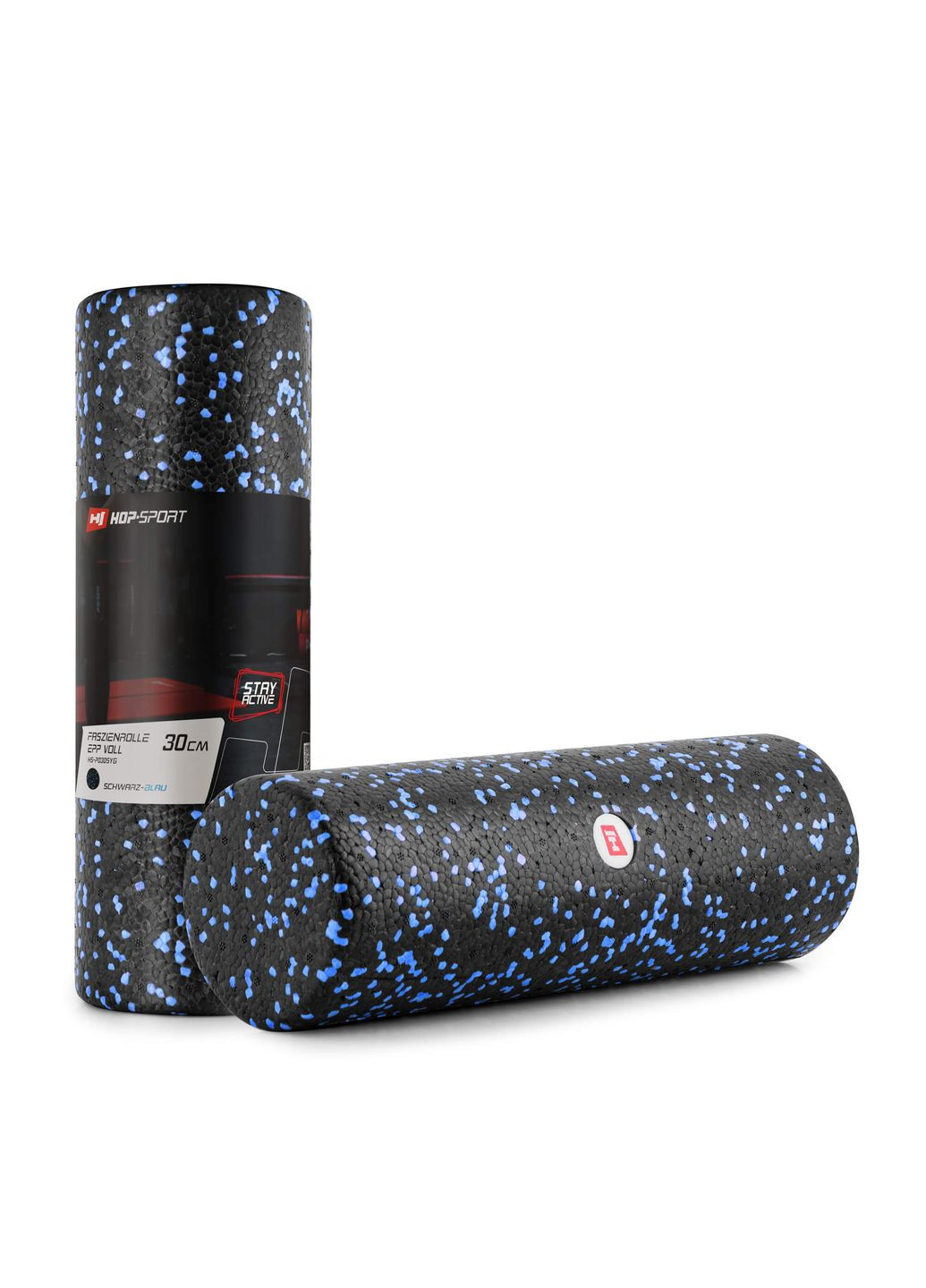 Роллер массажер (валик, ролик) заполненный EPP 30см HS-P030SYG черно-синий Hop-Sport (303126728)