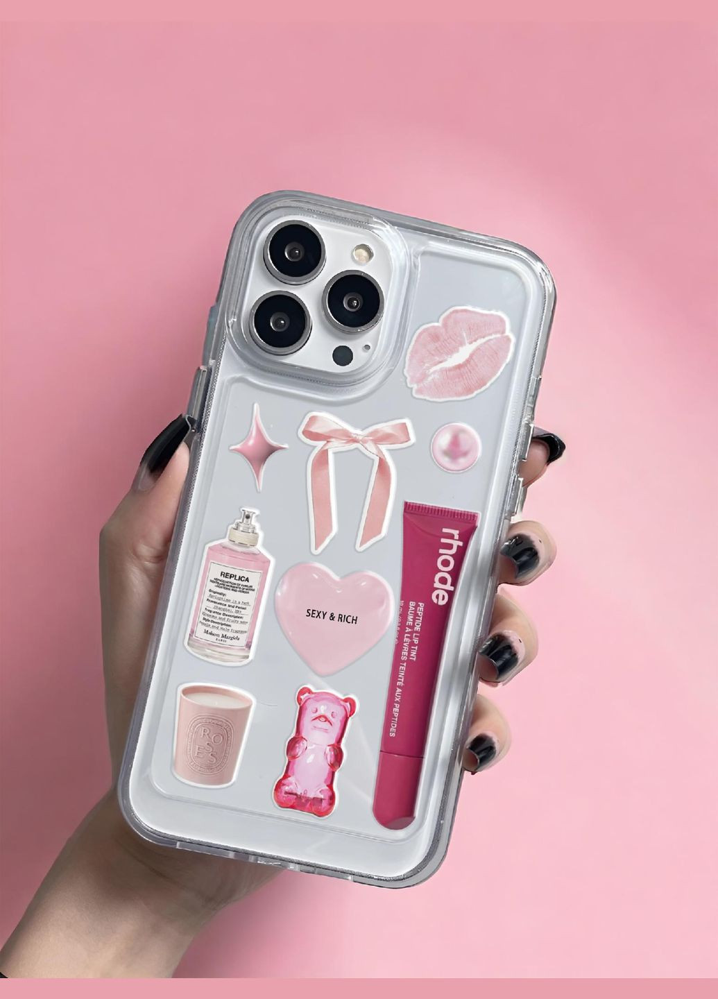 Объемные наклейки "Sexy&Rich" Набор 8 стикеров Tattooshka (305077915)