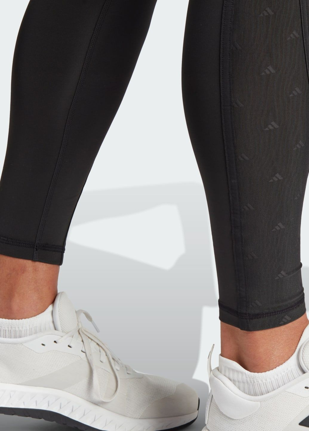 Черные демисезонные леггинсы optime mesh full-length adidas