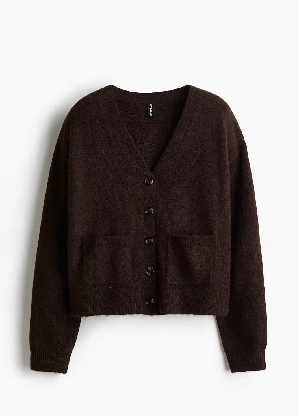 Темно-коричневый демисезонный кардиган H&M