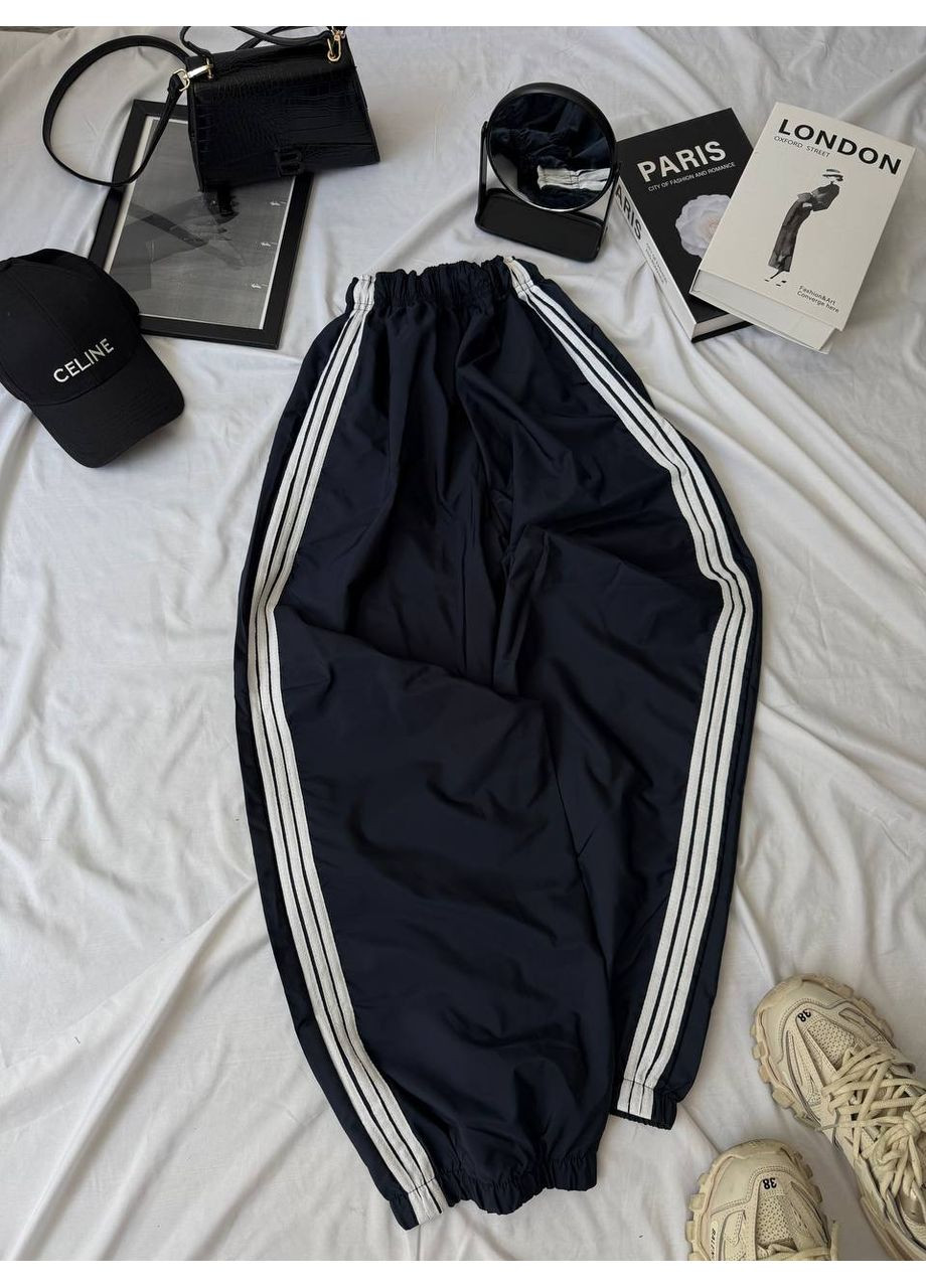 Женские брюки оверсайз с лампасами из плащевой ткани Nositi 4261-13 (356847111)