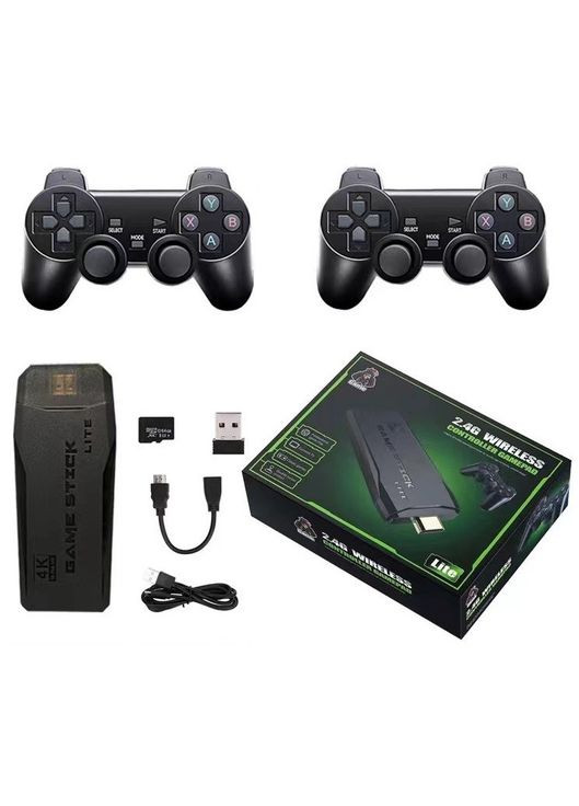 Игровая приставка Game Stick HDMI 20000 игр. Ретро консоль. 2 геймпада как у PlayStation. Карта памяти 64 гигабайта. Dendy Sega Gen Game (327433983)