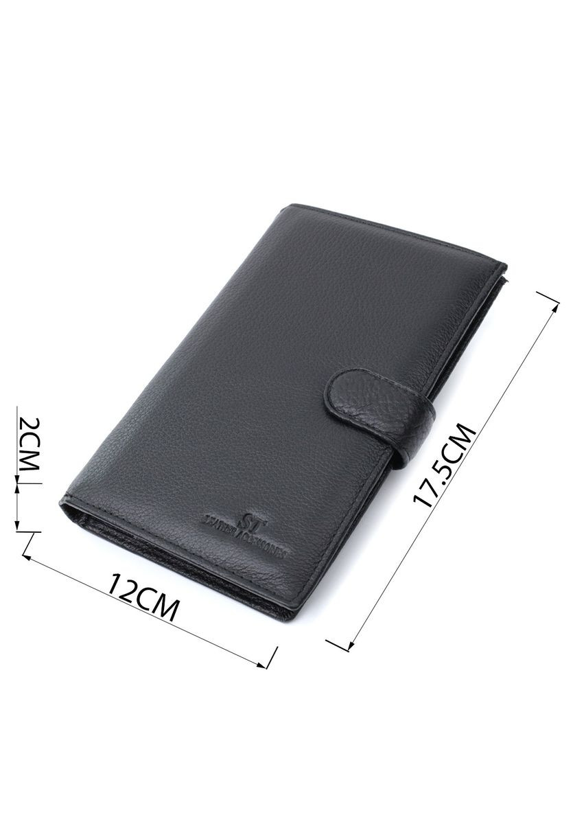 Универсальный мужской бумажник для денег и документов из натуральной кожи 22735 st leather (329150850)