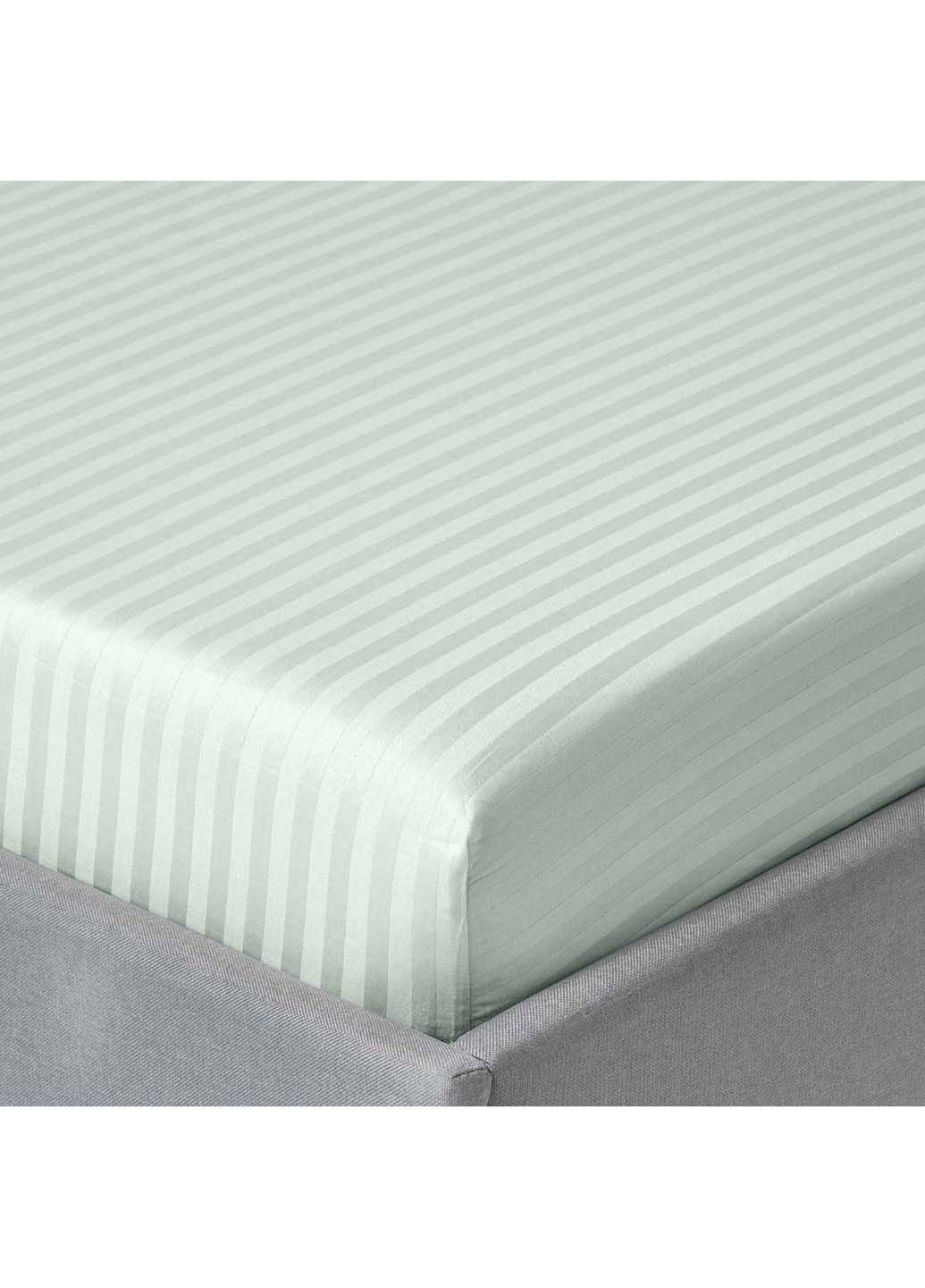 Подростковая постель сатин с простыней на резинке PISTACHIO CS1 160х220 см Cosas (307477413)