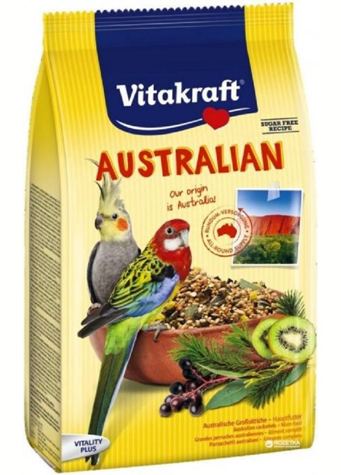 Повсякденний корм для австралійських папуг Australian 750 г (4008239216441) Vitakraft (279565089)