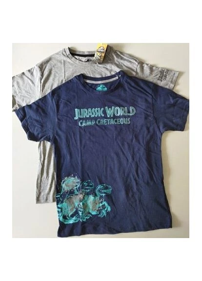 Синя футболки для хлопчика комплект з 2шт. 134-140 Jurassic World