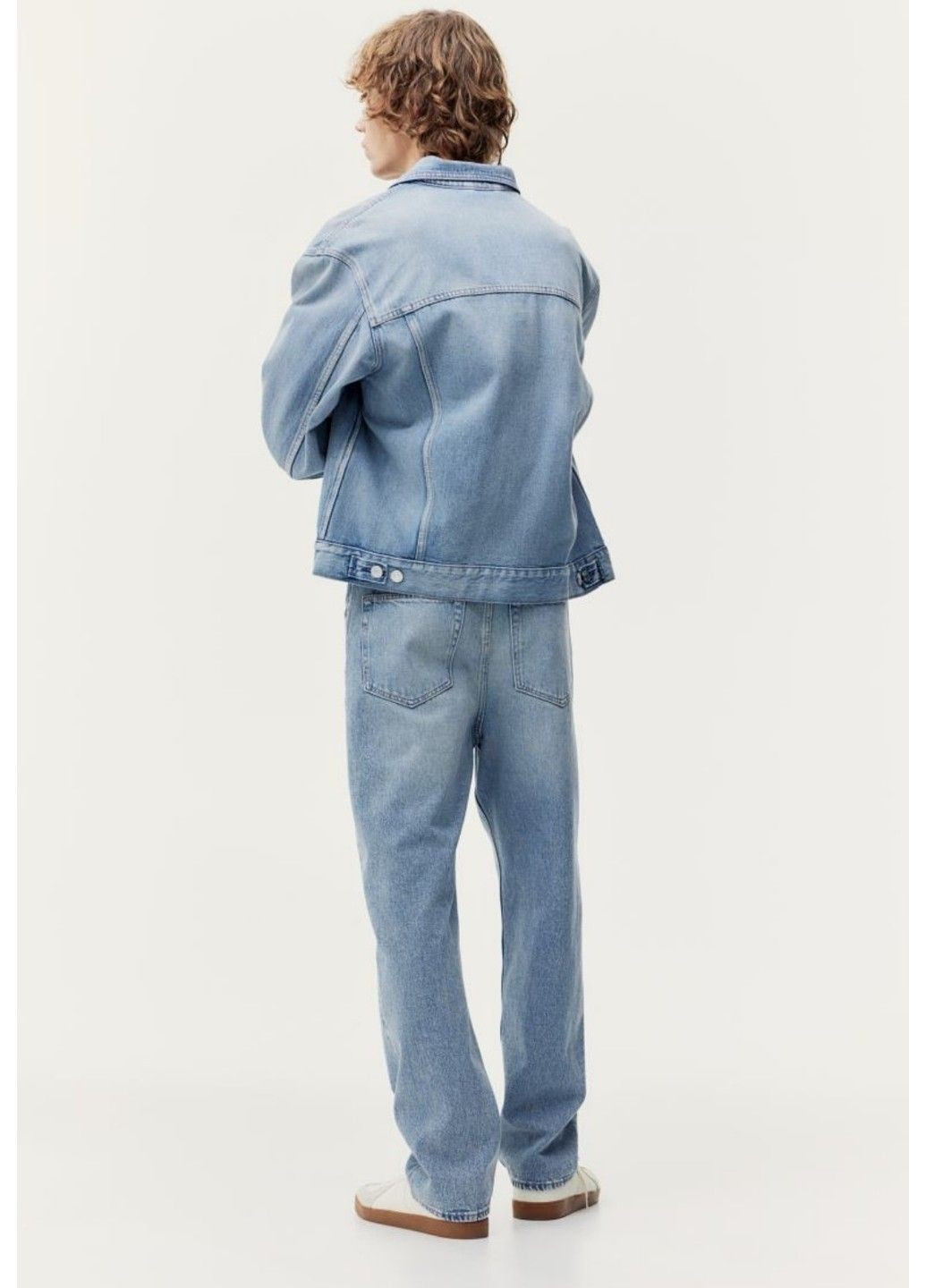 Чоловічі вільні джинси Н&М (56878) W34 L32 Блакитні H&M (289515380)
