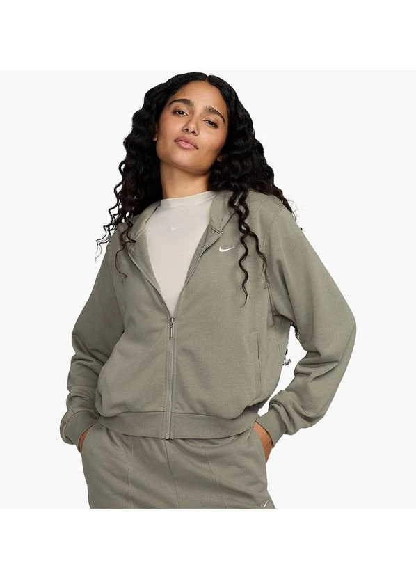 Толстовка Sportswear Chill Terry Loose Full-Zip French Terry Hoodie Olive FN2415-320 Nike (398036480)