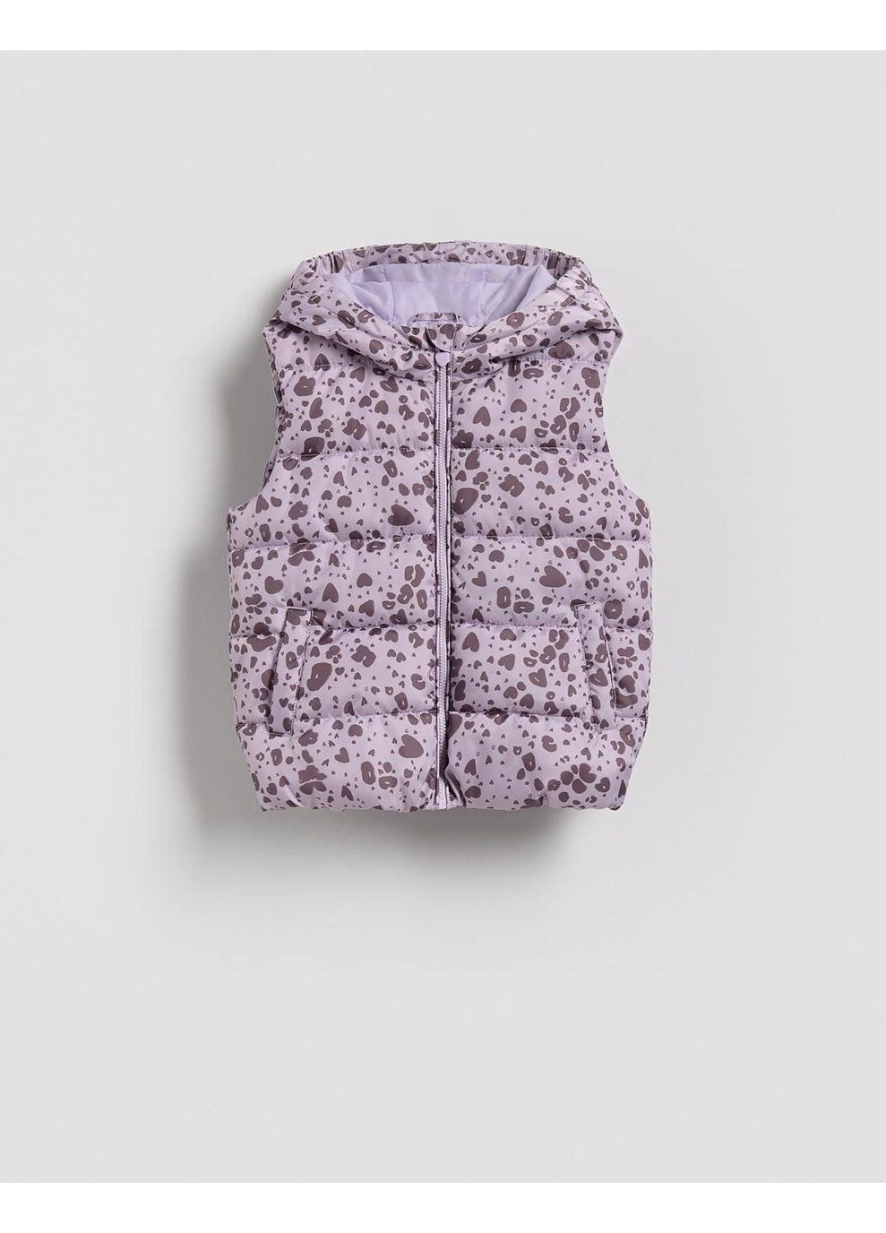 Дитячий стьобаний дутий жилет для дівчинки Бузковий (25101102) Reserved (365300769)