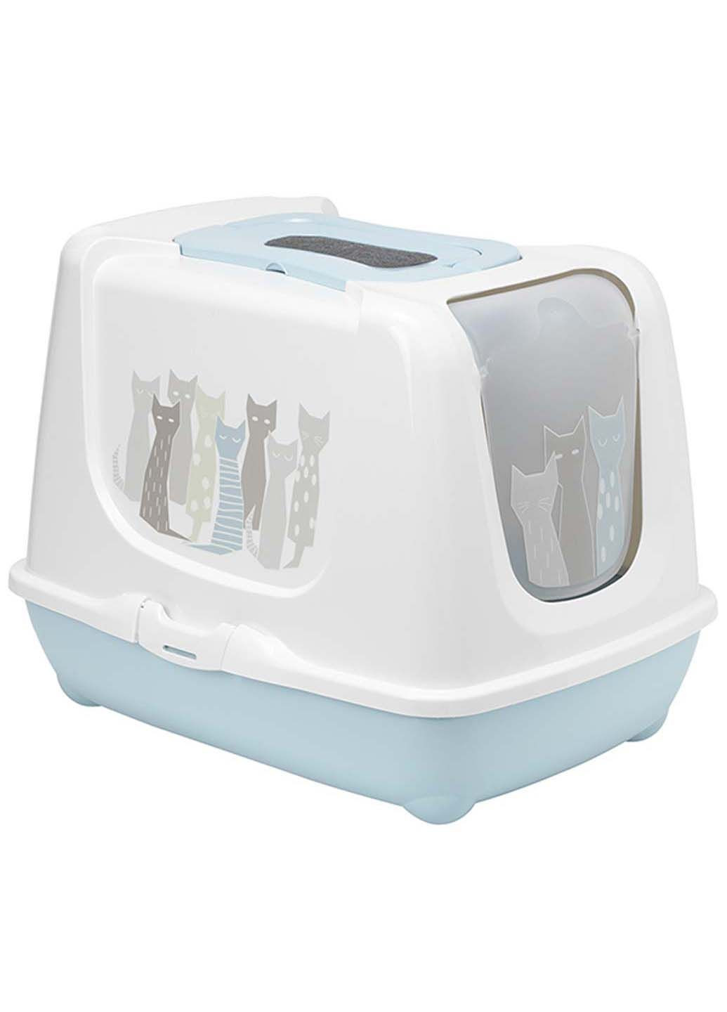 Закритий туалет для котів з вугільним фільтром та совком Trendy Cat Maasai 50х39х37 см Moderna (288049960)