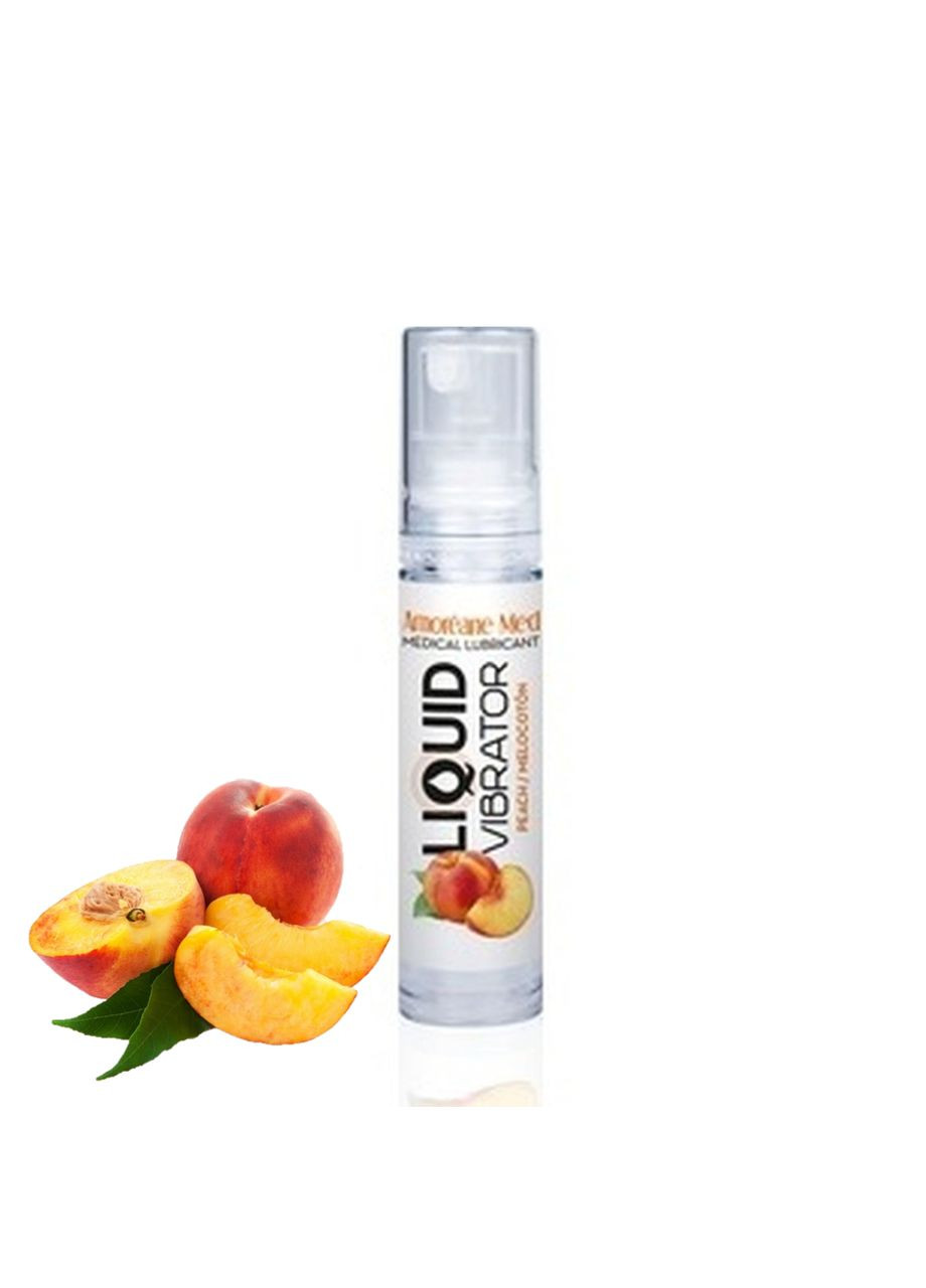 Лубрикант з ефектом вібрації персик "Liquid vibrator Peach" Amoreane (301021024)
