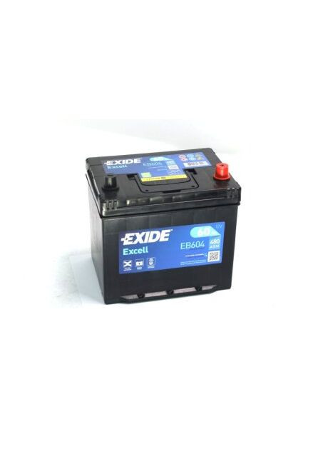 Акумулятор 60Ah-12v EXCELL (230х172х220), R, EN480 Азія EB604 Exide (366259022)