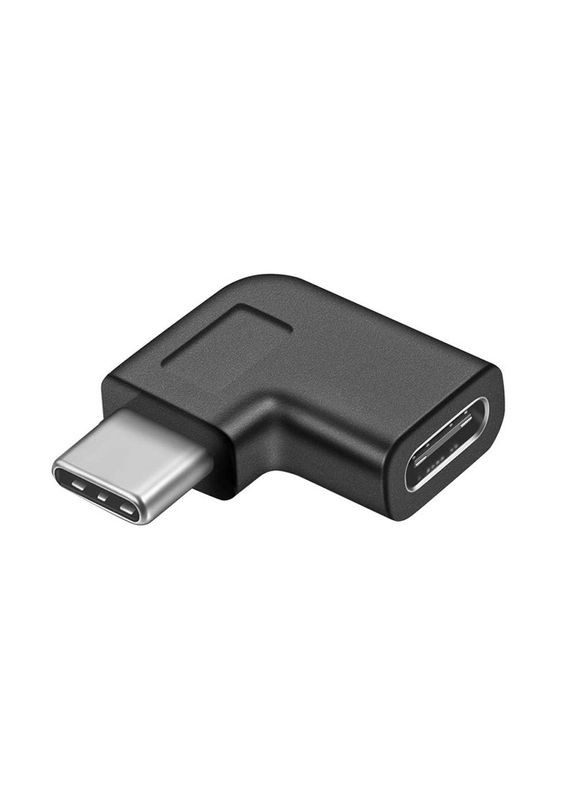 Переходник USB Type C M/F (папа/мама) (адаптер) (USB3.2 Gen2) 10Gbps 90°вбок Lucom (370888483)