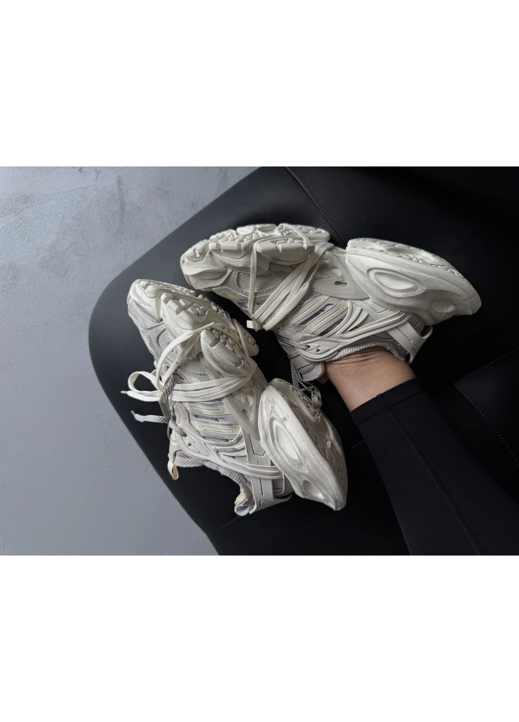 Сірі кросівки чоловічі adidas vento xlg deluxe beige/grey адідас венто сірі демісезон No Brand
