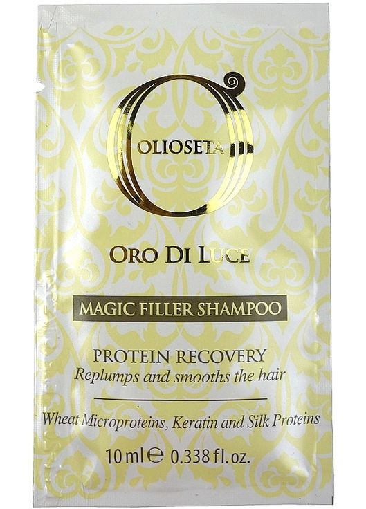 Філер-шампунь для волосся (пробник) Olioseta Oro Del Luce Magic Filler Shampoo 10ml (1223481-188956) Barex (368613024)