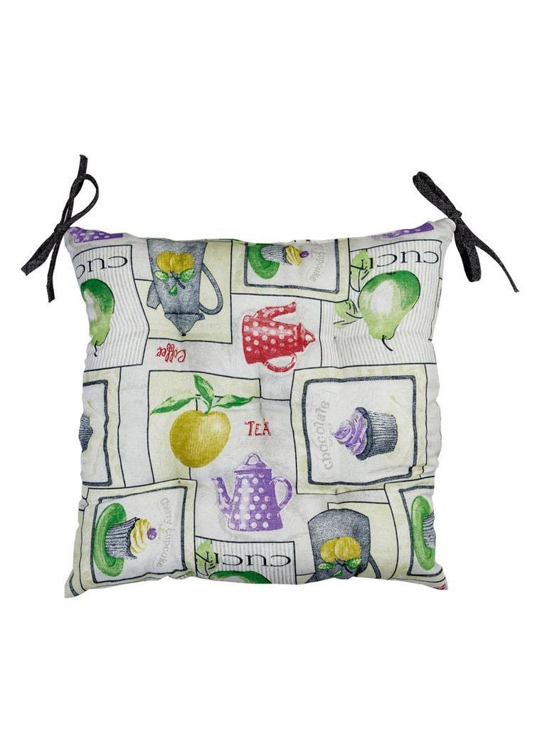 Подушка на стул CUPCAKE Violet 40х40 см Разноцветный Прованс (372806151)