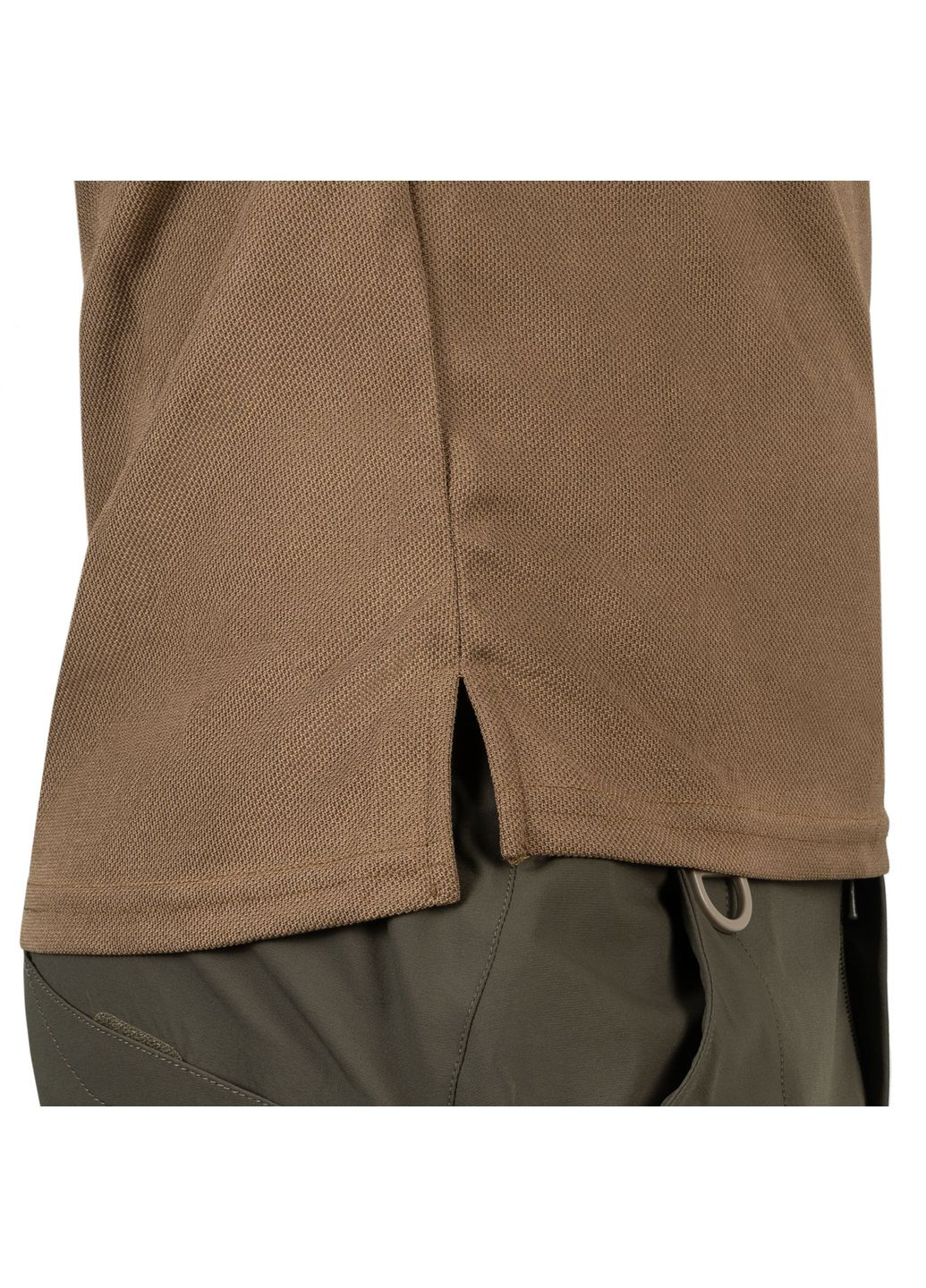 Футболка Поло тактична з довгим рукавом Tactical Long Sleeve Polo Shirt Quick Dry DARK COYOTE Mil-Tec (315821830)