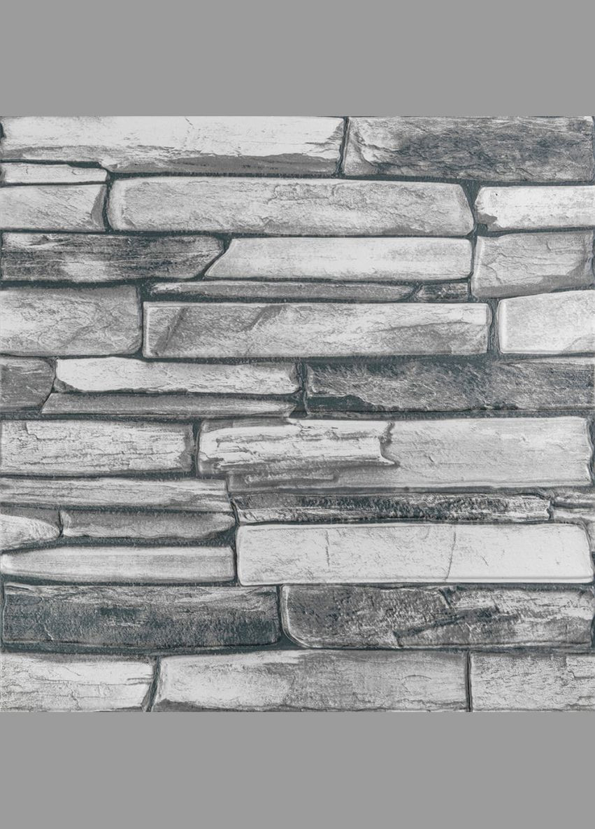 Панель стінова 3D 680*680*4mm сірий сланець (D) SW-00002003 No Brand (328578767)