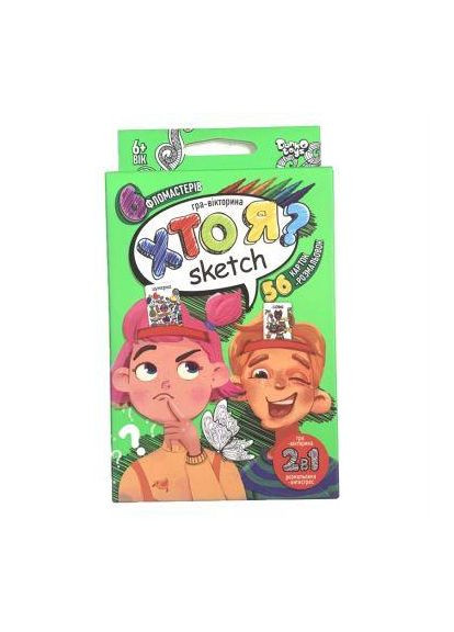 Настольная игра-викторина Кто я? Scetch HIM-06-01U ( ) (рус.) Danko Toys (340545575)