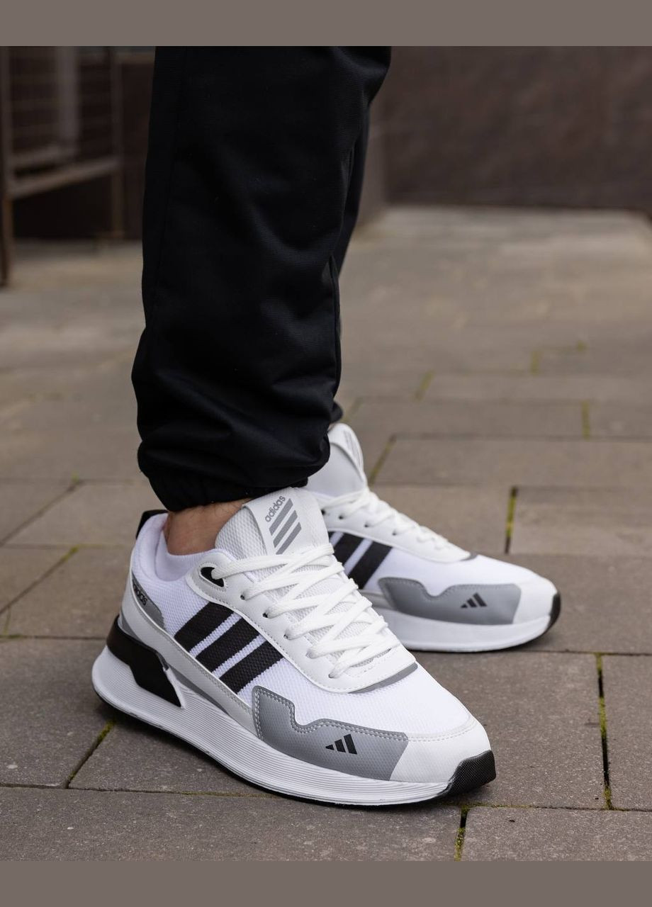 Білі всесезон кросівки Vakko Adidas Running White