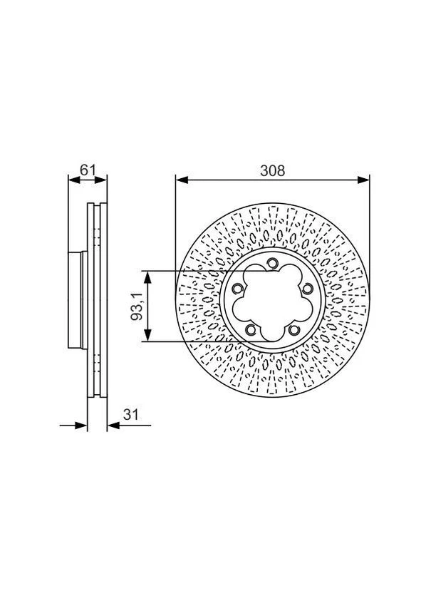 Тормозной диск Bosch (390297116)