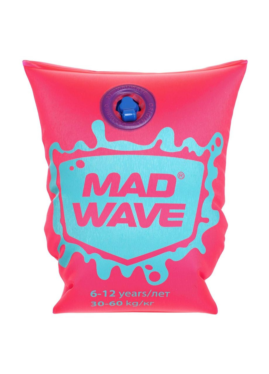 Нарукавники для плавання дитячі надувні 2шт MadWave M075603 (PVC, розмір One Size, вік 12+ років, розовий) No Brand (369925065)