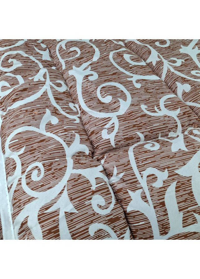 Ковдра Lamb вензель демісезонна вовняна 200х220 см коричнево-бежева (2800004835091) Emily (353493853)