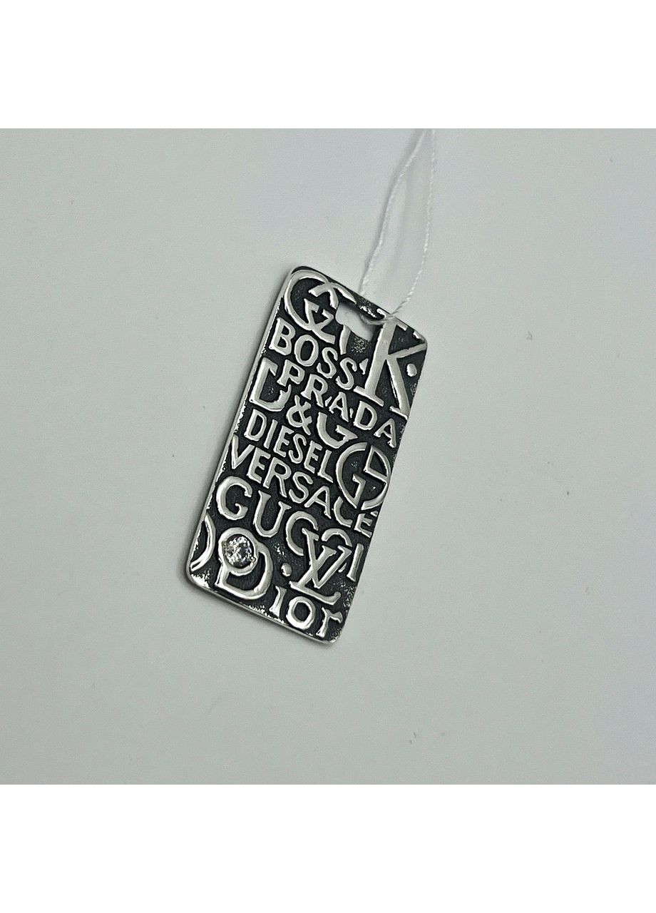 Кулон срібний з кубічним цирконієм "Попурі" 6,74 г No Brand (369737173)