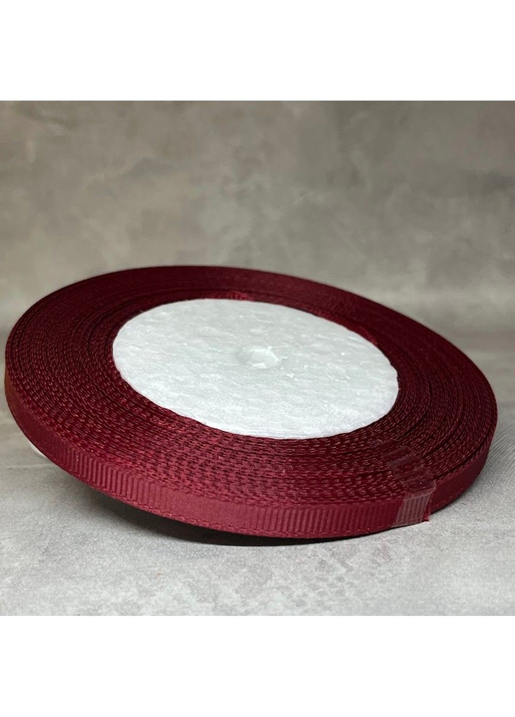 Репсова стрічка 0,6 см, колір-бордовий, арт 013041, 23 м No Brand (316260441)