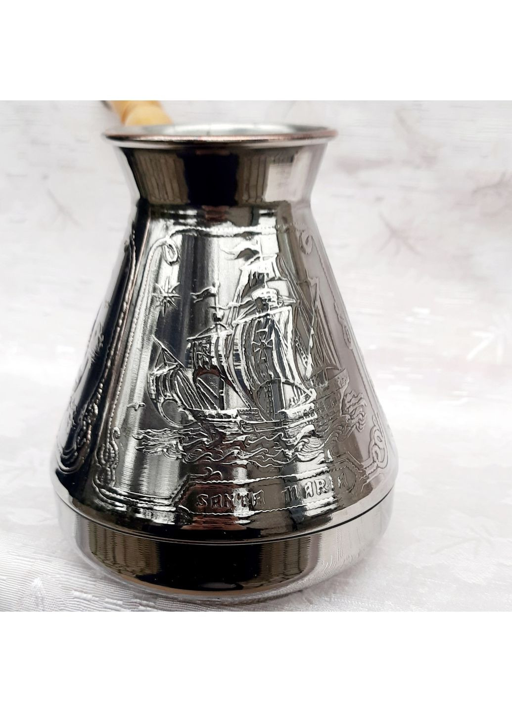 Турка мідна Слов'янськ "Кораблі Колумба" (750 мл) Сторчай (372488989)