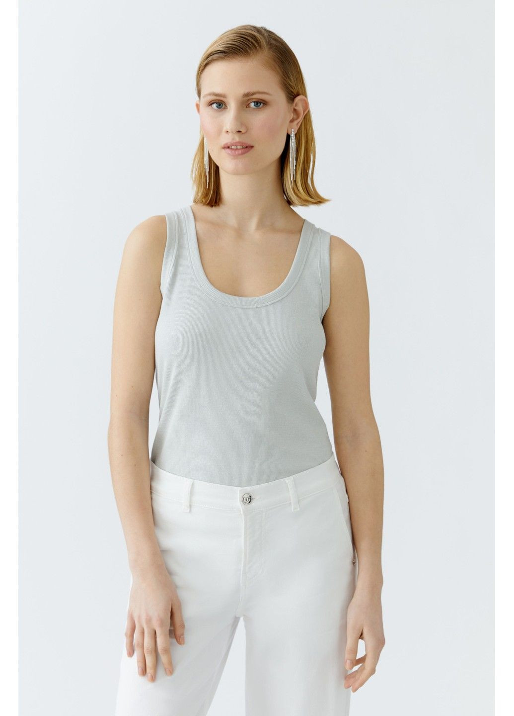 Женская майка Серый Oui - (342097880)