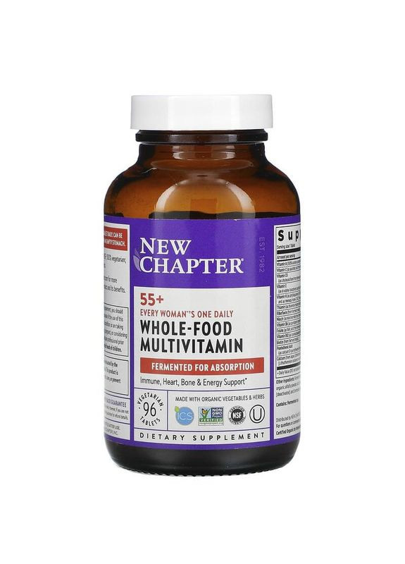 Мультивітаміни для жінок 55+, Woman's Multi,, 1 в день, 96 таблеток New Chapter (362370863)