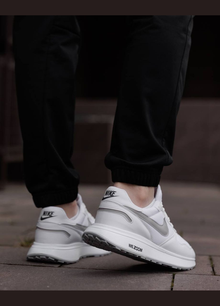 Белые демисезонные мужские кроссовки No Brand