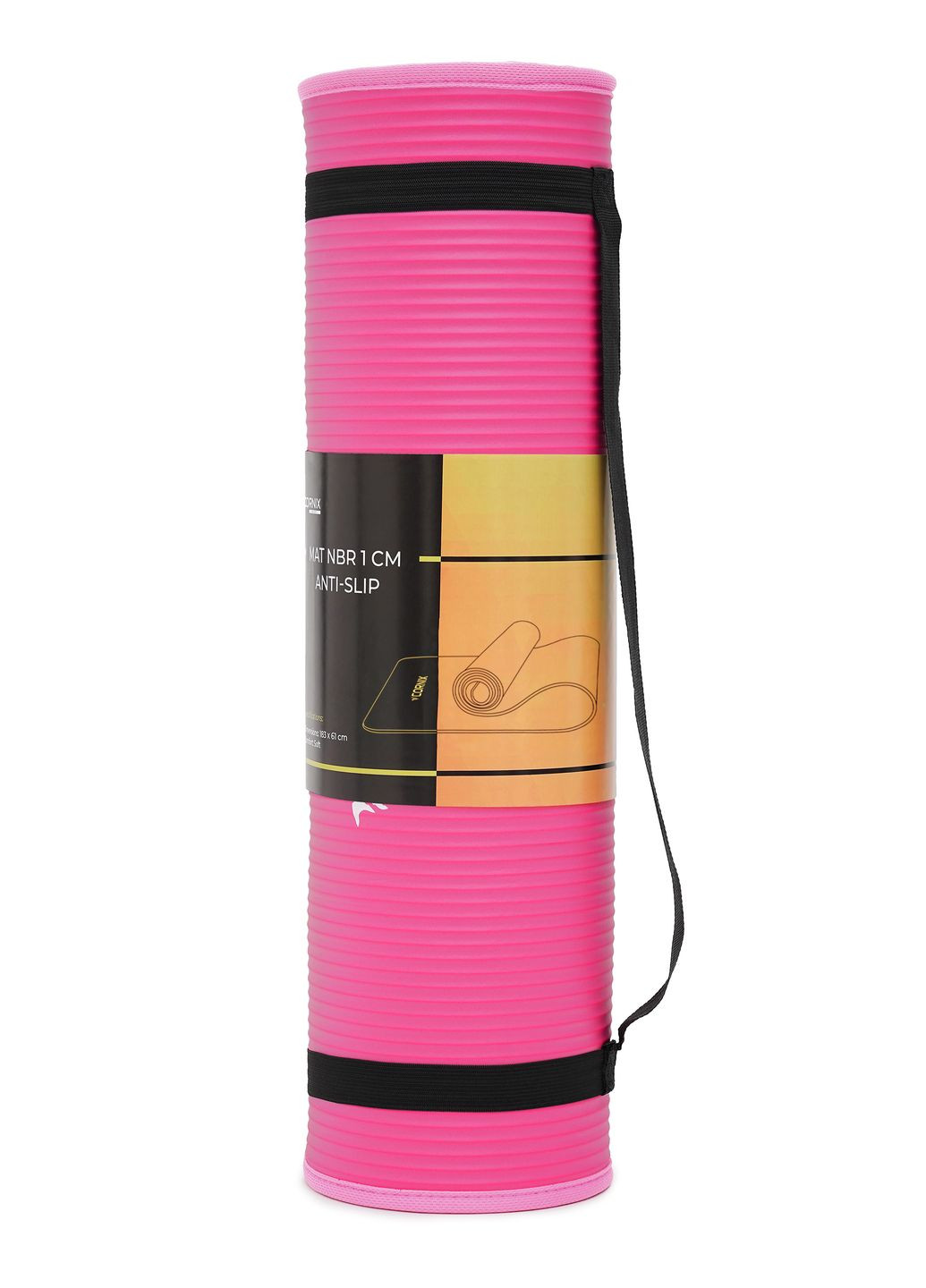 Коврик спортивный NBR 183 x 61 x 1 cм для йоги и фитнеса XR-0097 Pink/Pink Cornix (315781173)