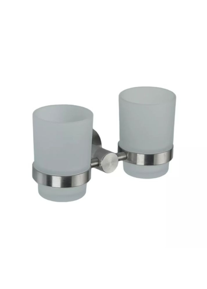 Подвійна склянка для щіток F30108, нержавіюча сталь Frap (371881802)