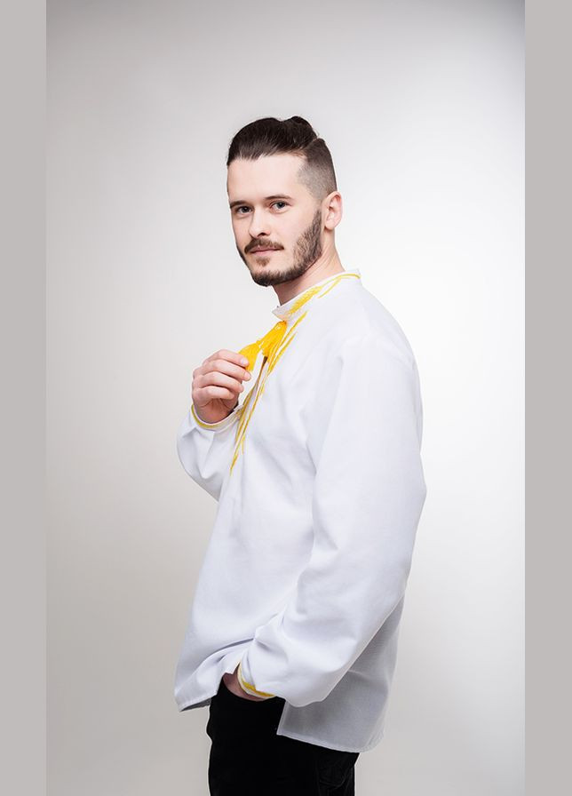 Біла вишиванка чоловіча vishivano4ka 312-6 бавовна (306388497)