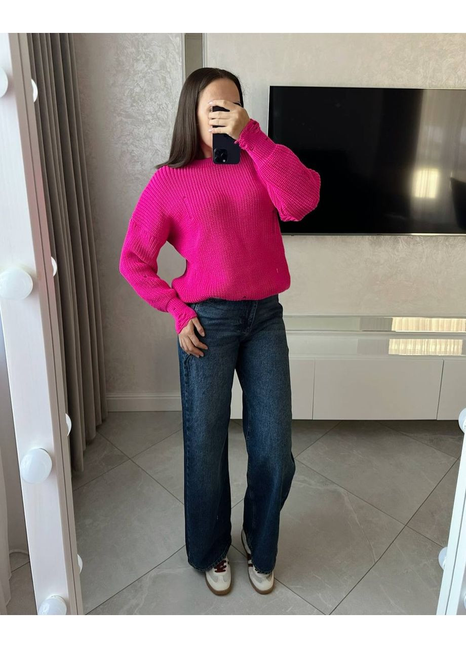 Малиновый демисезонный свитер универсальный – замер в описании GD/GL Модний простір