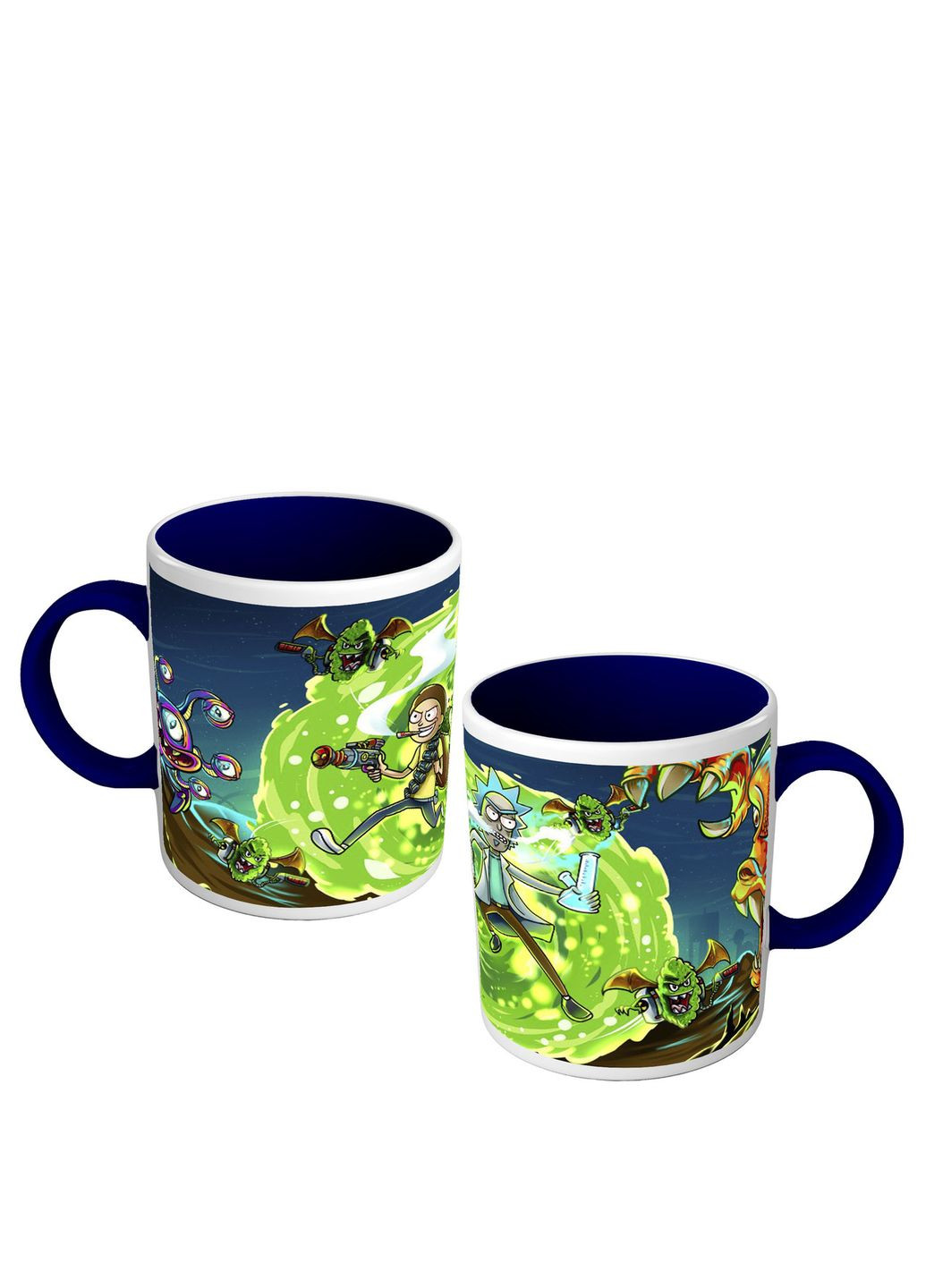 Чашка кольорова з принтом Рік і Морті No Brand (302522792)