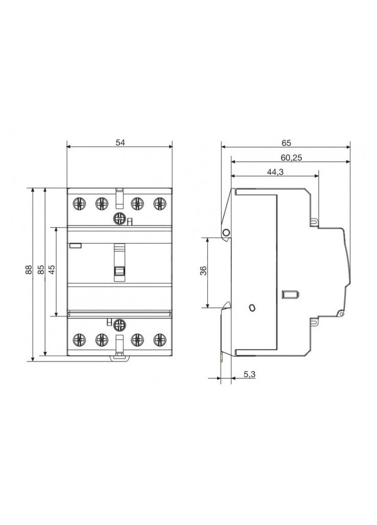 Контактор модульный стандартный ESC241 40A 2НЗ 230В (3707) Hager (295044456)