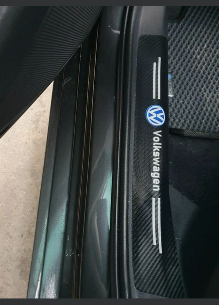 Наклейки на пороги карбоновые Volkswagen все модели, 4 шт. No Brand (365866945)