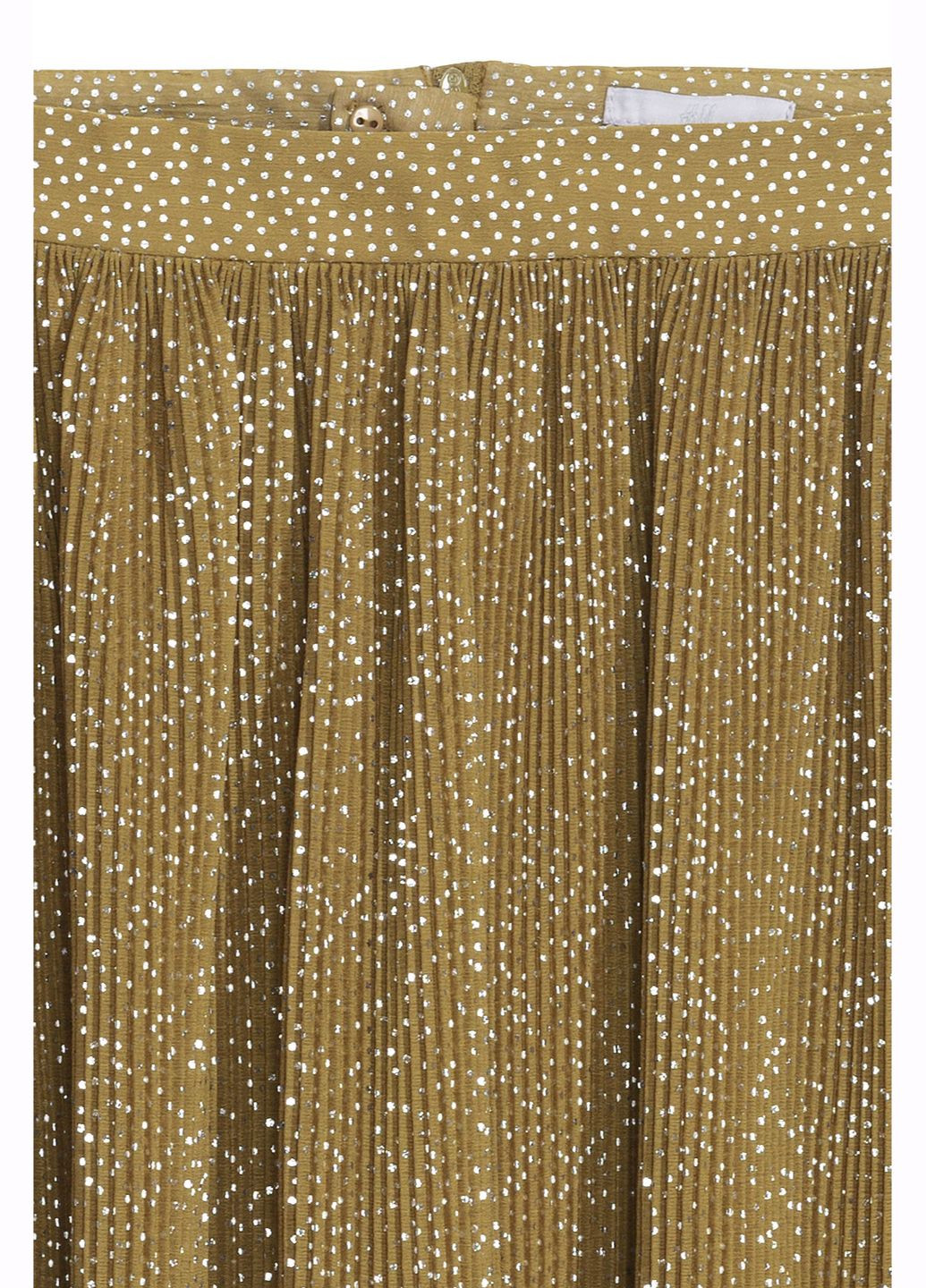 Оливковая (хаки) юбка лето,хаки в узоры, H&M