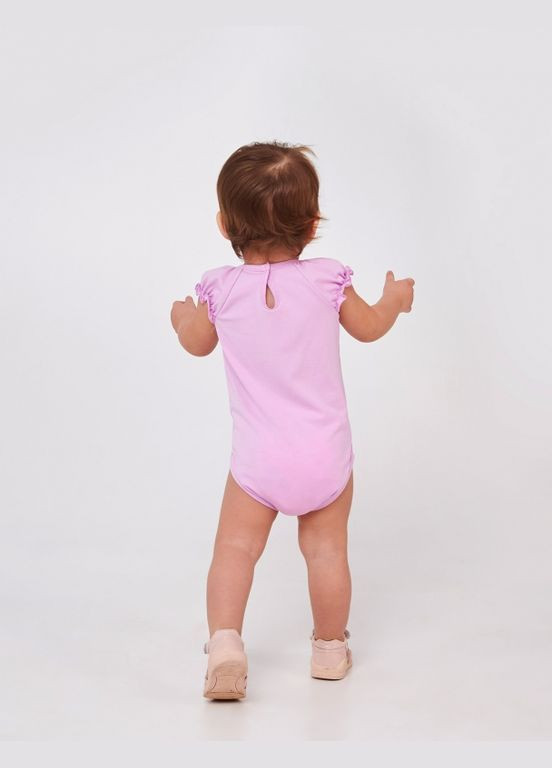 Детская боди -футболка | 68, 74, 80, 86 | 95% хлопок | Рисунок | Лето | Комфортно и стильно Лиловый Smil (284116677)
