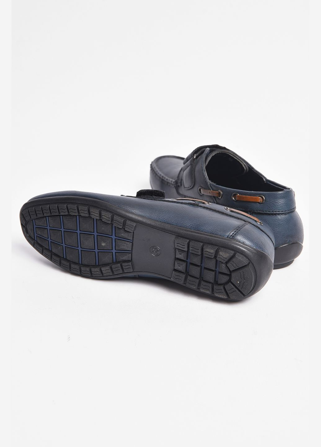 Туфлі підліткові для хлопчика темно-синього кольору Let's Shop (289456944)