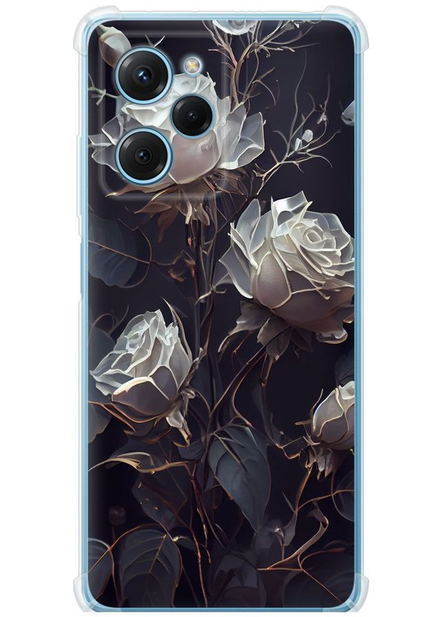 Силіконовий протиударний с посиленими кутами чохол 'Троянди 2' для Endorphone Xiaomi Redmi Note 12 Pro Speed (301423524)