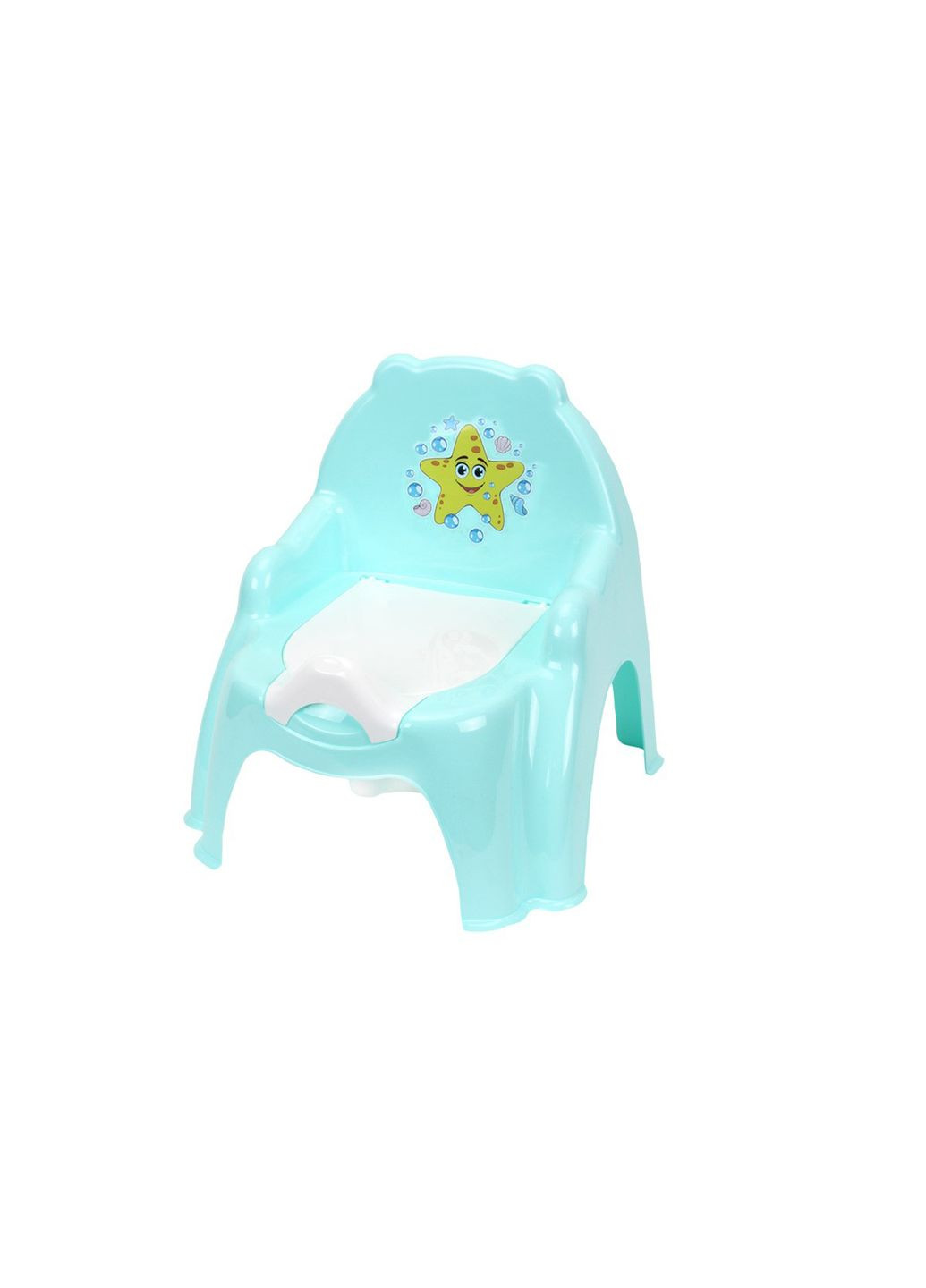 Горщик дитячий Крісло з кришкою та знімною чашею м'ятний (TH7402TF) ТехноК (364115140)