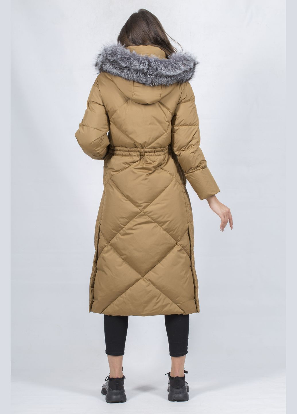 Горчичный зимний Пуховик No Brand