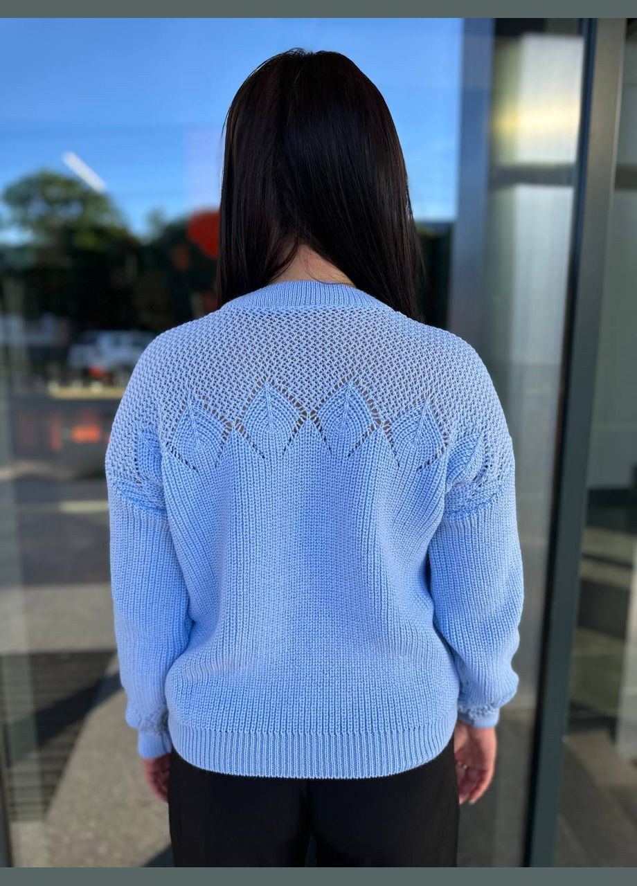 Голубой женский шерстяной свитер богдана голубой You Best