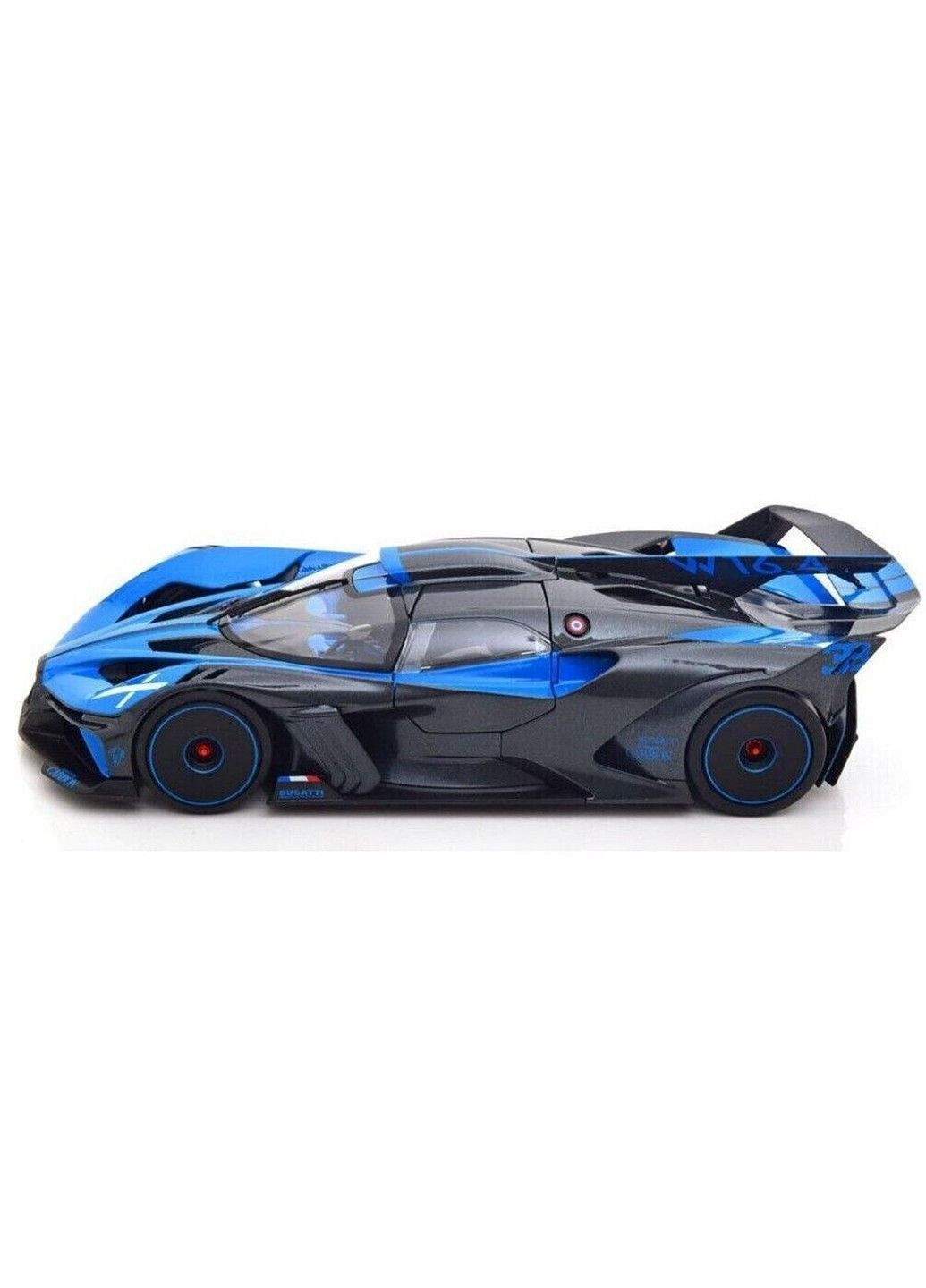 Автомодель – Bugatti Bolide (черно-синий, 1:18) Bburago (368834680)