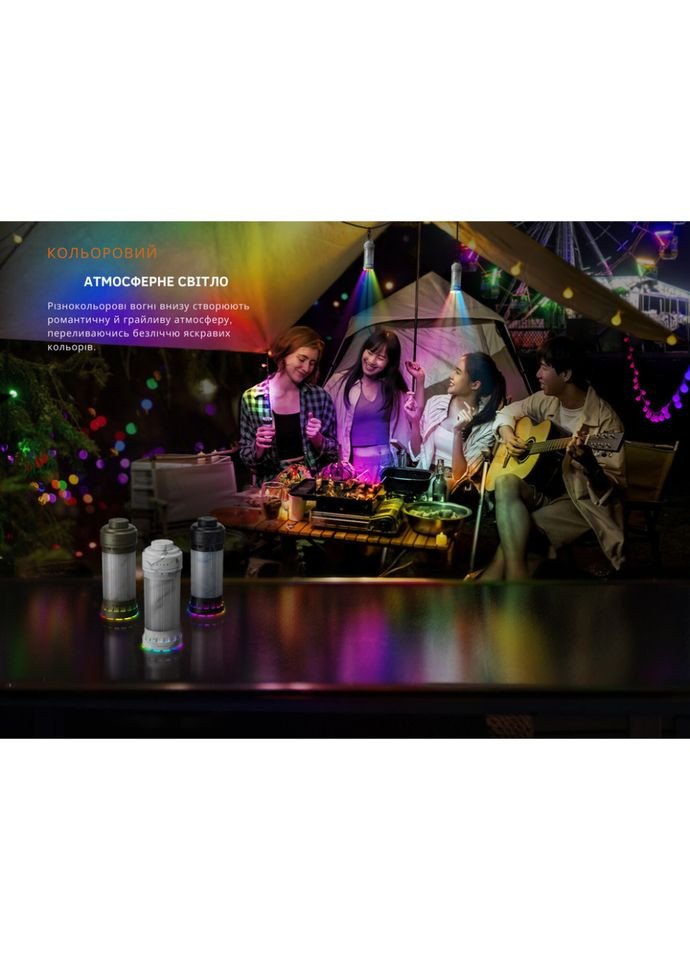 Фонарь кемпинговый CL22R, темно-зеленый Fenix (353502065)