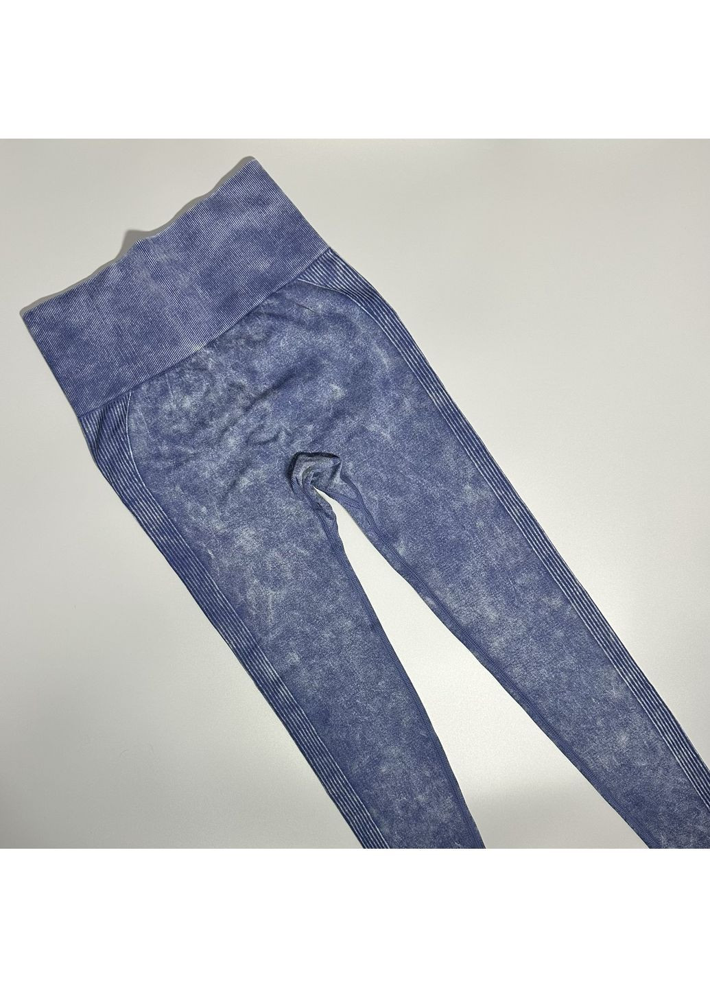 Темно-синие леггинсы для фитнеса, зала с эффектом пуш-ап – имитация джинса No Brand